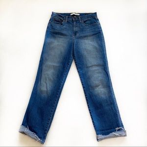 Ella Moss High Waist Straight Ankle Jeans